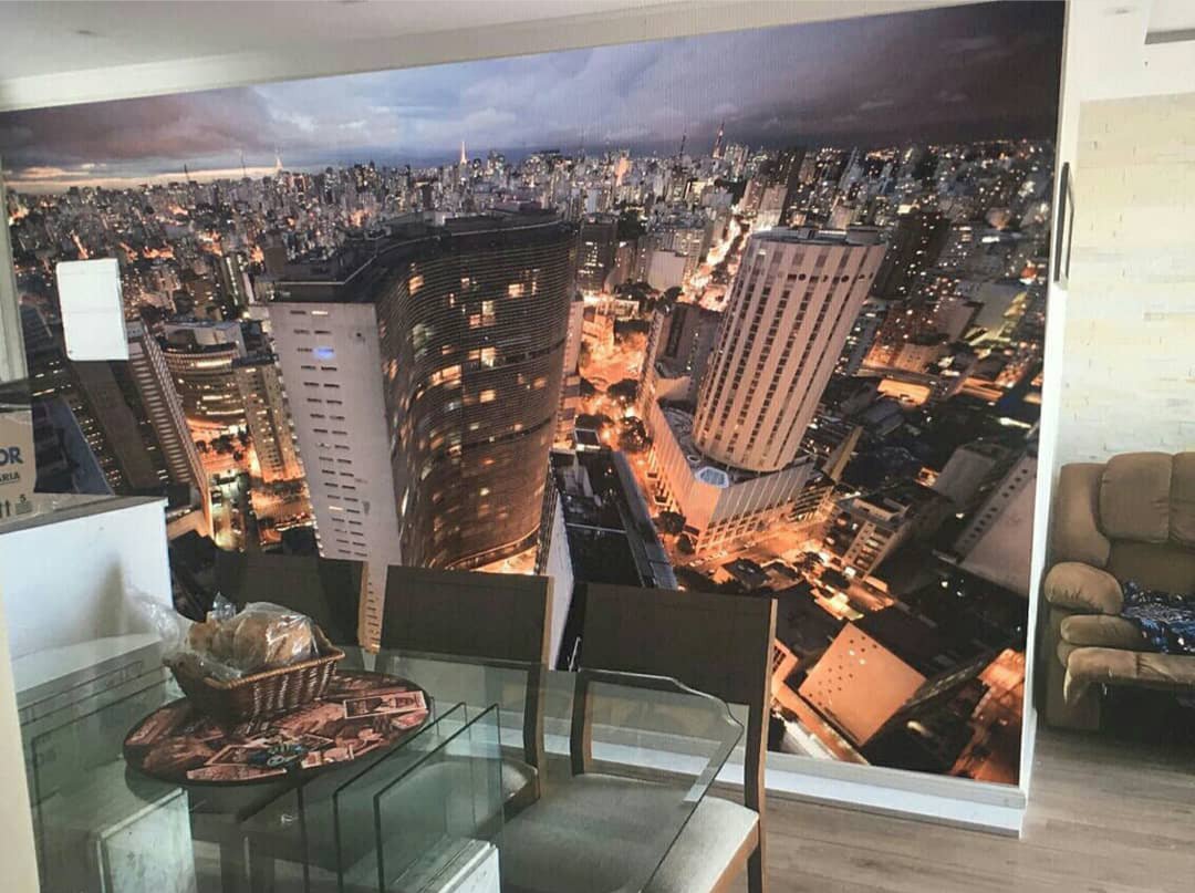 Papel de parede com imagem real do centro de São Paulo/Edif. Copan