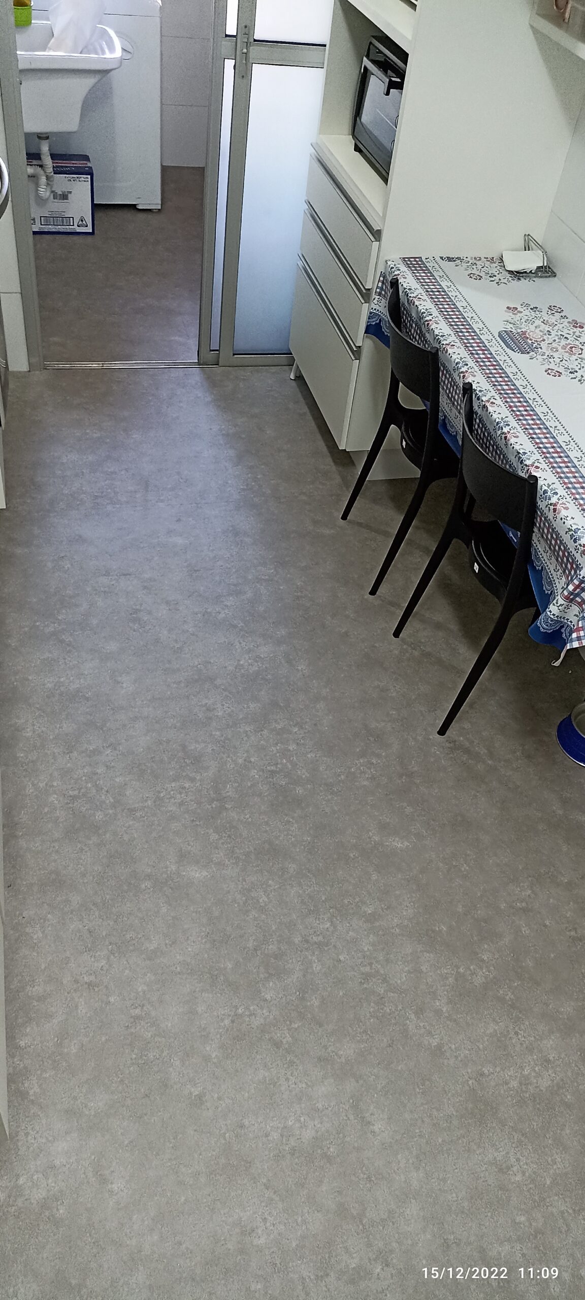 Envelopamento de piso cimento queimado imprimax pisomax